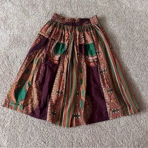 bohemian style maxi skirt